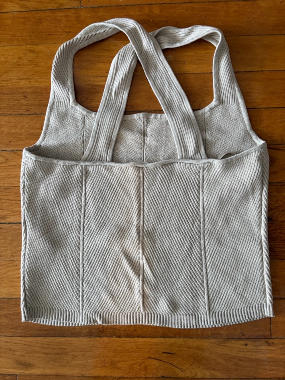Abercrombie & Fitch Ivory Ribbed Tank - Picture 3 of 3